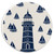 Nautical Lighthouse with Sailboats Car Coaster