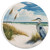 Coastal Heron on Beach Car Coaster
