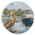 Coastal Pelican by Boats Car Coaster