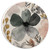 Floral Gray Center Car Coaster