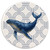 Nautical Whale Car Coaster