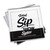 pack of 24 Sipkins™ premium cotton cocktail napkins in a clear box