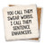 Coaster made of absorbent stone & cork back printed with You call the swear words, I call them sentence enhancers