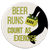 Beer Runs Count as Exercise Car Coaster / Magnet