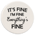 Everything's Fine Car Coaster / Magnet