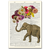 Elephant Flowers Dictionary Art Print