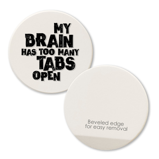 front and back of car coaster