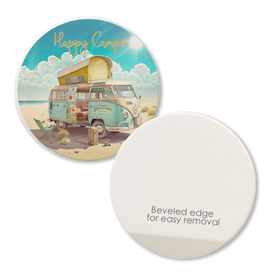 front and back of car coaster