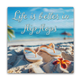 Life Is Better In Flip Flops Mini Masterpiece Magnet