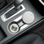 custom lake car coaster in a car cup holder