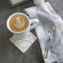 custom city street map coaster on a table