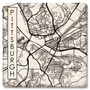 City Street Map Custom Coaster