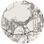 City Street Map Custom Car Coaster