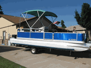 Diamond Plate Pontoon Boat