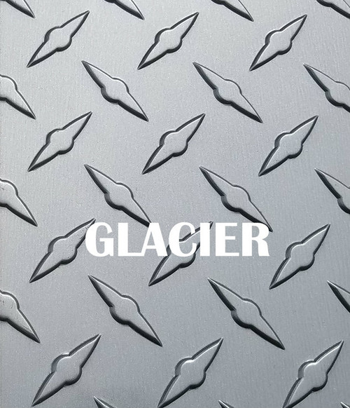 Glacier diamond plate .025 cosmetic grade sheet metal for trailers or wainscotting