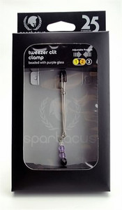 Adjustable Clit Clamp With Purple Beads M919-SPF-202 Adjustable Clit Clamp With Purple Beads M919-SPF-202