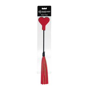 SS S&M Amor Crop Heart Flogger Red A451-84195 SS S&M Amor Crop Heart Flogger Red A451-84195