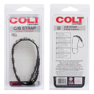 Colt 8 Snap Fastener Leather Strap - Black M919 Colt 8 Snap Fastener Leather Strap - Black M919