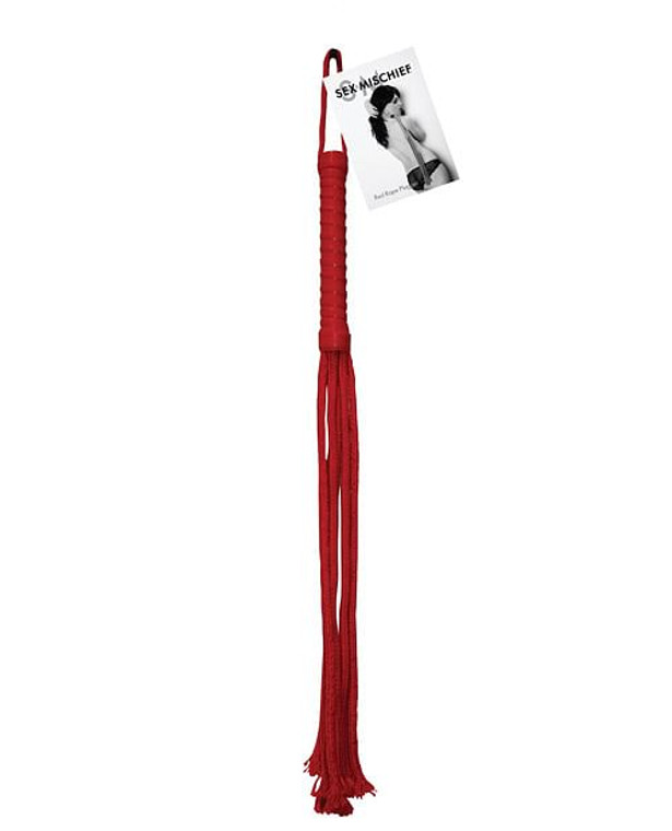 Sex & Mischief Rope Flogger - Red X615-SS100-42