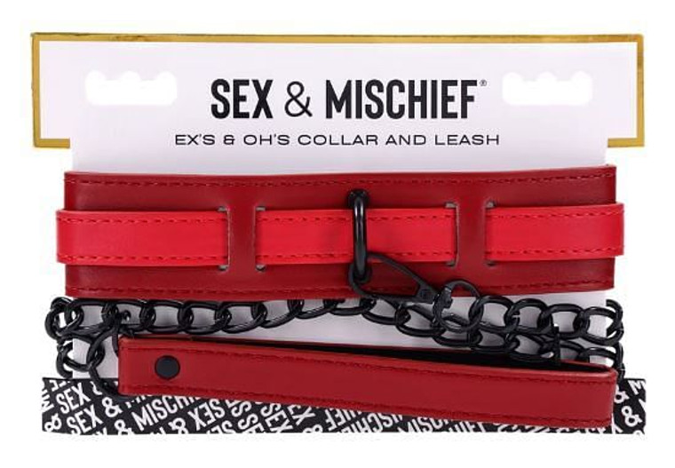 Ex's & oh's collar & leash G211-SS09982
