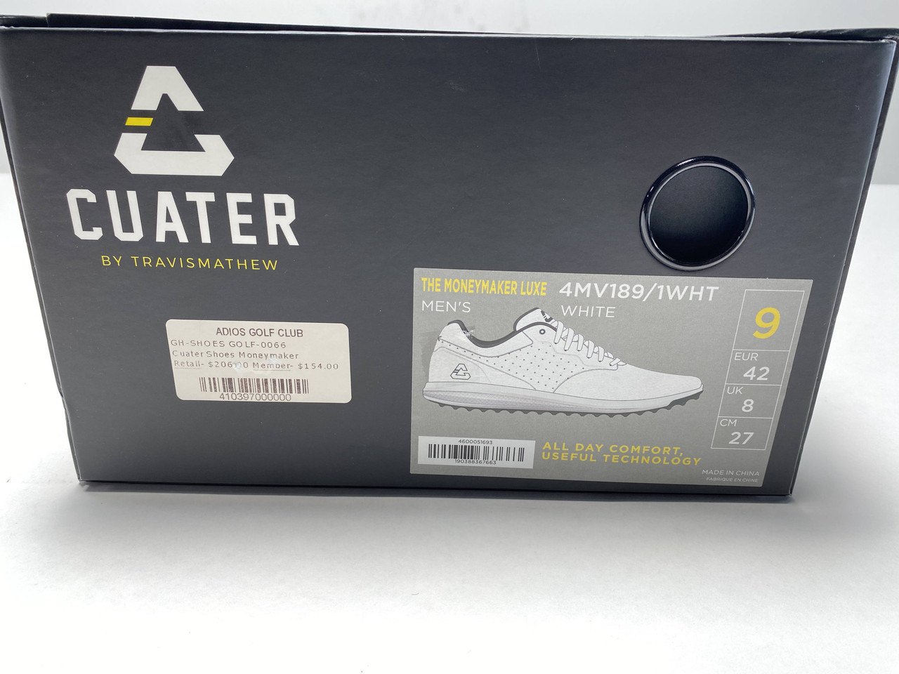 Cuater The Moneymaker Luxe Golf Shoes White Men's SZ 9 (4MV189
