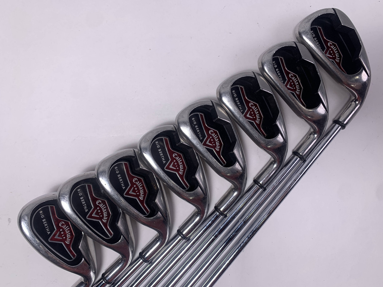 Callaway Big Bertha 2006 Iron Set 4-PW+AW Uniflex Steel Mens RH