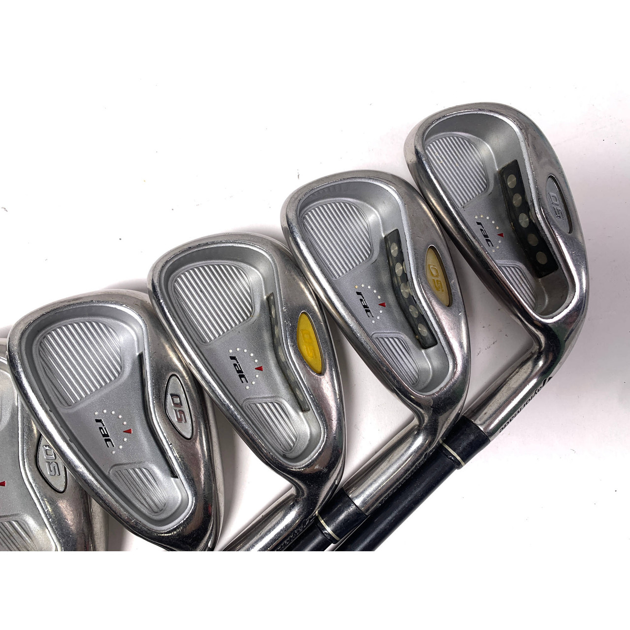 TaylorMade Rac OS 2005 Iron Set 4-PW+SW UG65 Senior Graphite Mens