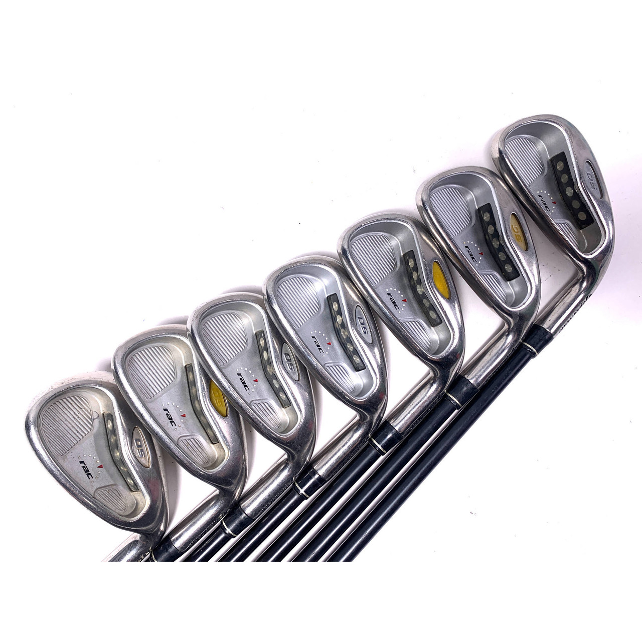 TaylorMade Rac OS 2005 Iron Set 4-PW+SW UG65 Senior Graphite Mens