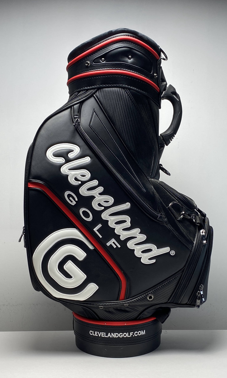 Cleveland CG19 Staff Bag Black 6-Way Divide Strap Golf Bag