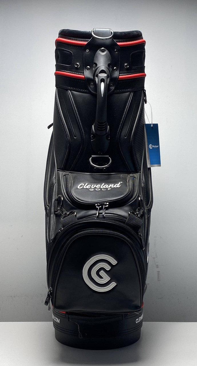 Cleveland CG19 Staff Bag Black 6-Way Divide Strap Golf Bag
