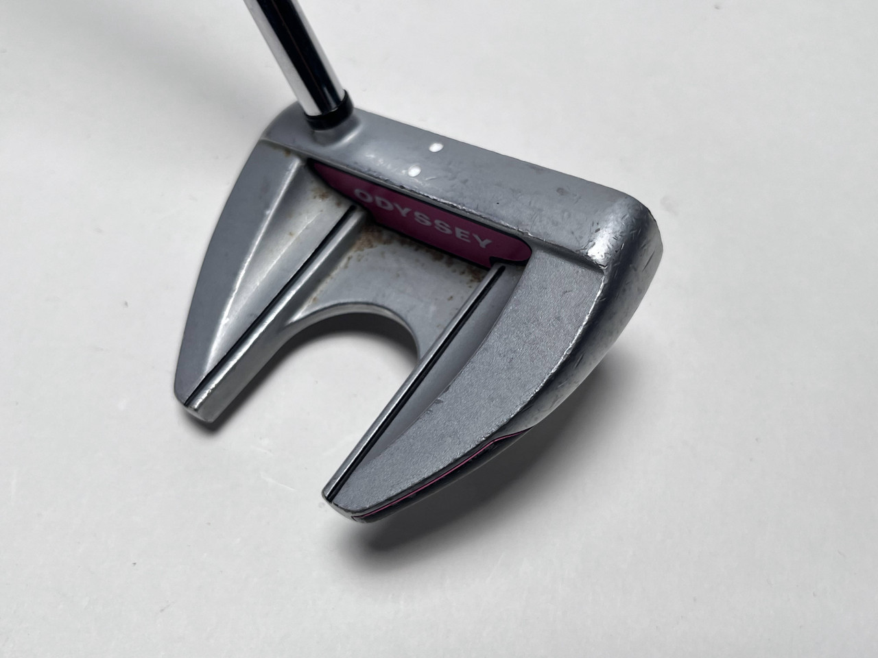 ODYSSEY SUPERSTROKE レディース パター Odyssey Lady White Hot RX V-Line Fang Putter 33.5