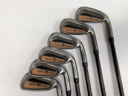 TaylorMade Firesole Iron Set 3-9 (No 6) Bubble R-80 Regular Graphite Mens RH, 1 of 12