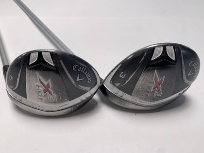 Callaway X2 Hot 3 & 5 Fairway Wood Set 15* 18* Aldila Ladies Graphite Womens RH, 1 of 12