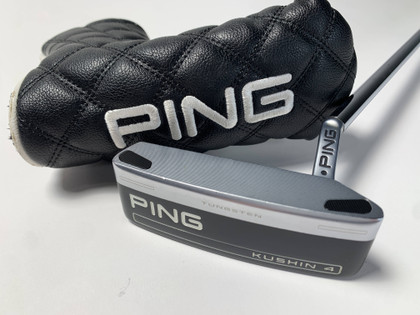 Ping Kushin 4 2023 Putter 34" SuperStroke Pistol 2.0 Black Dot RH W/Head Cover, 1 of 12