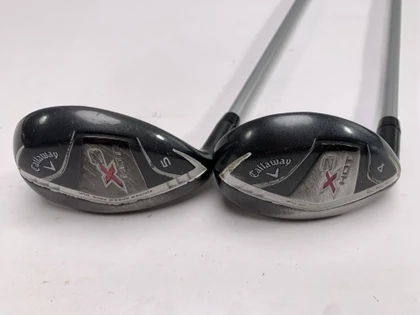 Callaway X2 Hot Womens 4 & 5 Hybrid Set 22* 25* X2 Hot Ladies Graphite Womens LH, 1 of 12
