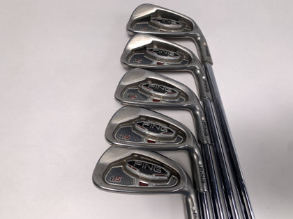 Ping i15 Iron Set 4-9 White Dot 3* Up AWT Stiff Steel Mens RH- no 6i, 1 of 12