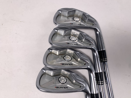 TaylorMade Burner Forged 2009 Iron Set 6-9 NS Pro 950 GH Stiff Steel Mens RH, 1 of 12