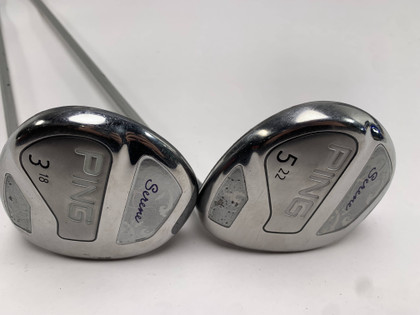 Ping Serene 3 & 5 Fairway Wood Set 18* 22* ULT210 Ladies Graphite Womens RH, 1 of 12