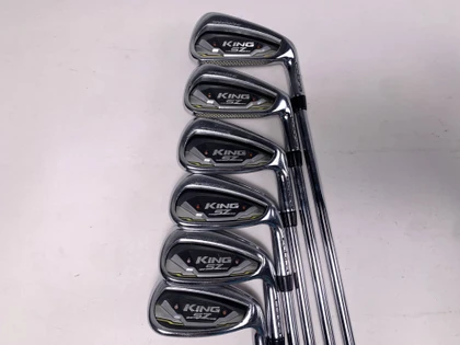 Cobra KING SpeedZone Iron Set 6-PW+GW KBS Tour 90 Regular Steel Mens RH, 1 of 12