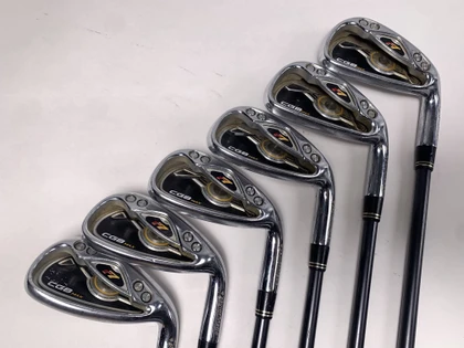 TaylorMade R7 CGB Max 2008 Iron Set 6-PW+GW+SW REAX 55g Regular RH No 8 iron, 1 of 12