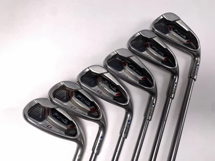 Ping G20 Iron Set 7-PW+SW+LW Blue 1* Up TFC 169I Soft Regular Senior Graphite RH, 1 of 12