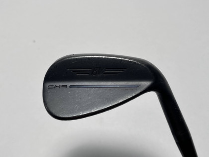 Titleist Vokey SM9 Jet Black Wedge 52* 8 Bounce F-Grind Wedge Steel Mens RH, 1 of 12