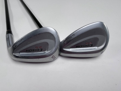 Edison 2.0 Wedge Set 55* 59* KBS PGI 80g Regular Graphite Mens RH Midsize Grips, 1 of 12