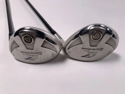 TaylorMade R7 CGB Max 4 & 5 Hybrid Set 22* 25* REAX SuperFast 45g Ladies RH, 1 of 12