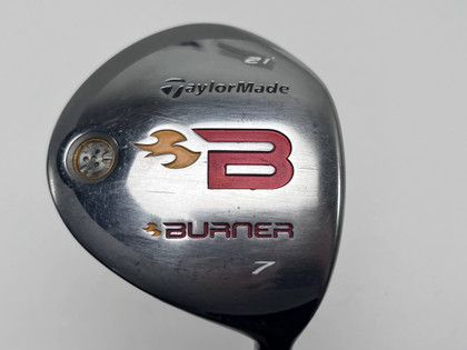 TaylorMade Burner 2008 7 Fairway Wood 21* REAX 49g Stiff RH Undersize Grip, 1 of 12