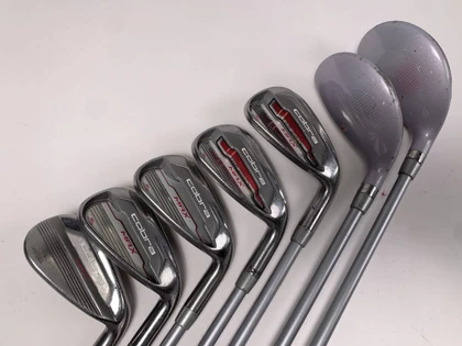 Cobra MAX Hybrid Iron Set 5H-6H 7-PW+SW White Tie X4 50g Ladies RH, 1 of 12