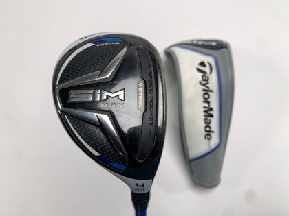 TaylorMade SIM MAX 4 Hybrid 22* OBAN Devotion 8 Blue 04 85g Stiff RH HC, 1 of 12
