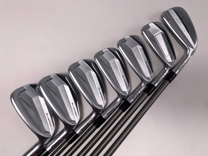 Ping Blueprint S Iron Set 4-PW Orange Dot 2* Flat  SteelFiber i110 CW Regular RH, 1 of 12