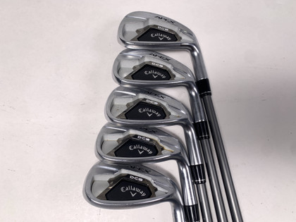 Callaway Apex DCB 21 Iron Set 7-PW+AW Catalyst 5.5 65g Regular Graphite Mens RH, 1 of 12