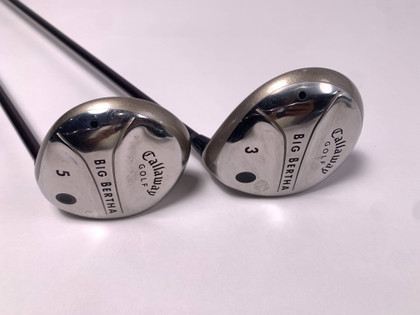 Callaway Big Bertha 2004 3 & 5 Fairway Wood Set 15* 18* 55 Ladies RH, 1 of 12